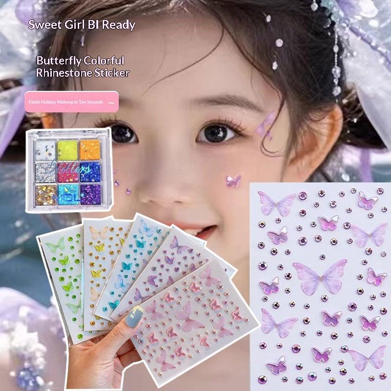 Eyeshadow Palette - Face Painting Stickers For Kids Girl