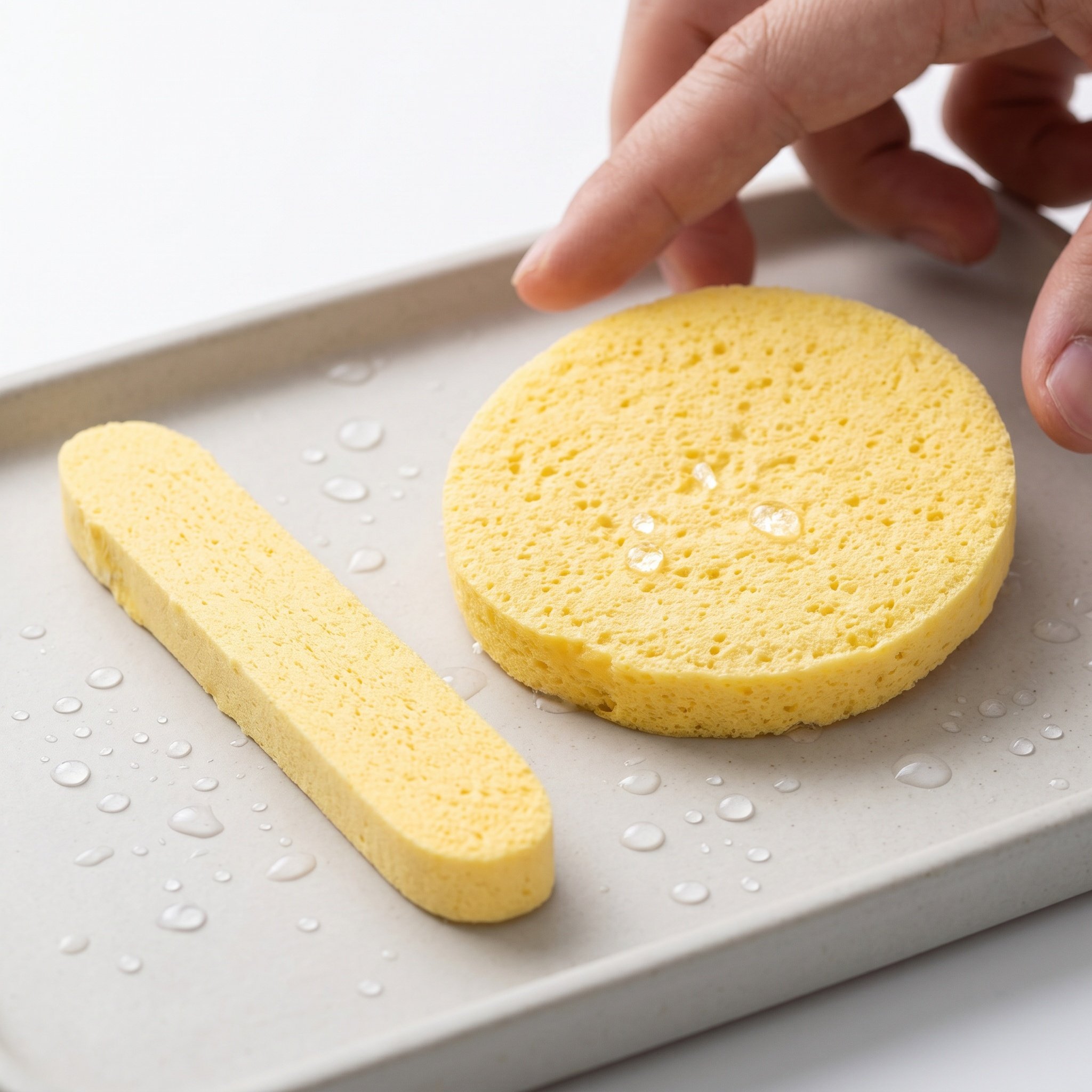 Beauty Makeup Face - Round Compressed Makeup Facial Sponge Soft