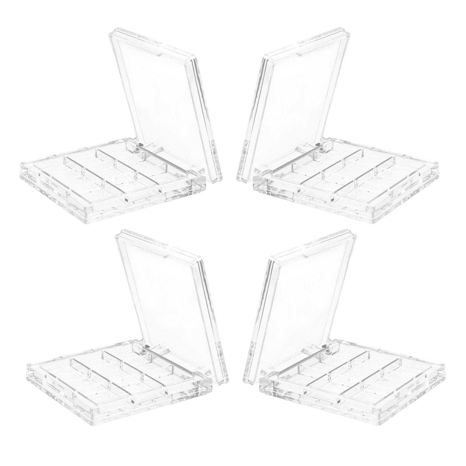 Eyeshadow Palette - 4Pcs Refillable 9 Grid Empty Eyeshadow