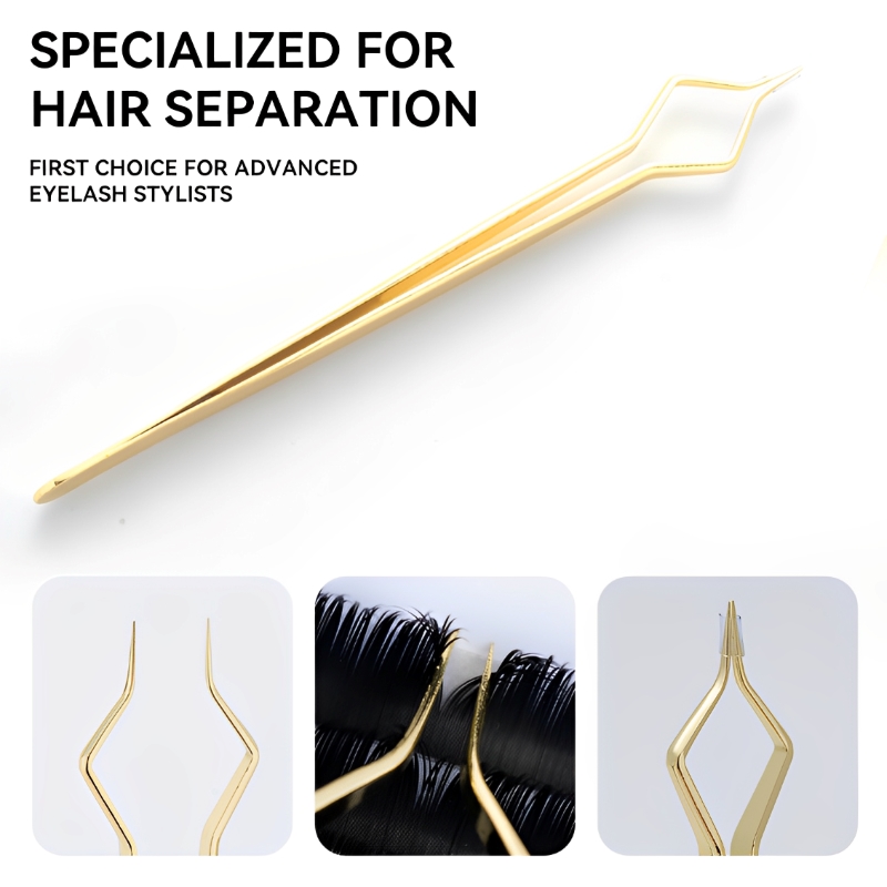 Beauty Makeup Tips - New Lash Extension Tweezers Anti slip