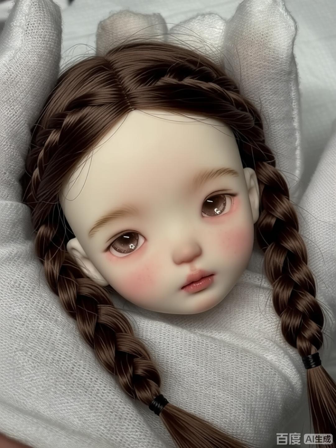 Beauty Makeup For Girl - 1/6 Scale SD BJD Doll Head