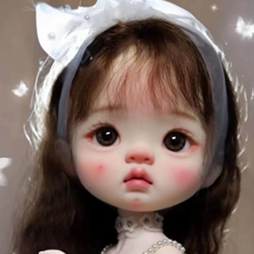 Beauty Makeup For Girl - Amber Girl Head Resin Doll Part,