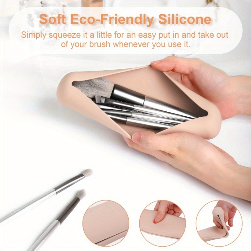 Travel Makeup Brush Holder,Sil - Beauty Makeup Face 评论和价格