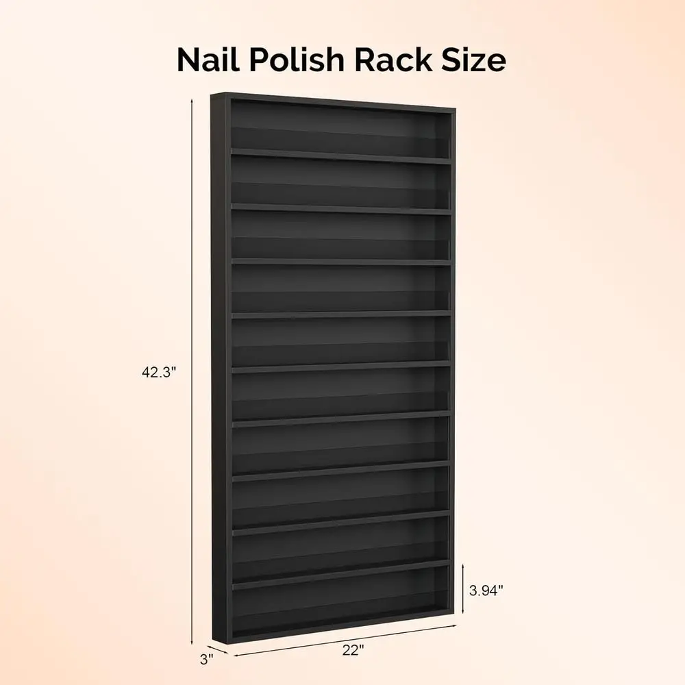 10-Tier Wooden Nail Polish Wal - Eyeshadow Palette 评论和价格