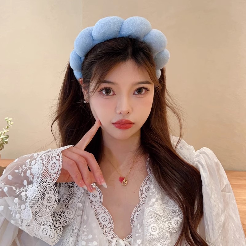 Retro Puffy Hair Band Sponge H - Beauty Makeup For Girl 评论和价格