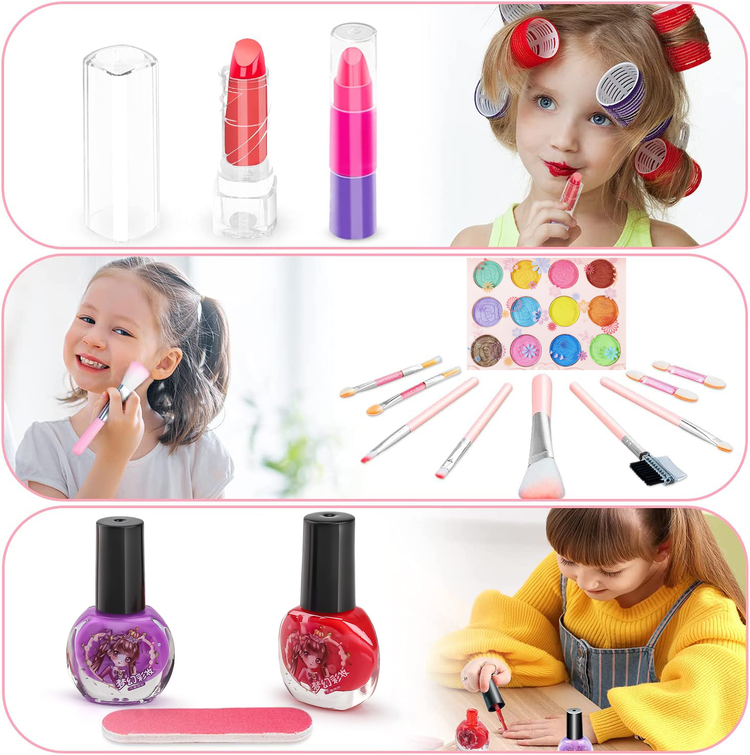 Kids Makeup Toy Kit for Girls, - Beauty Makeup For Kids 评论和价格