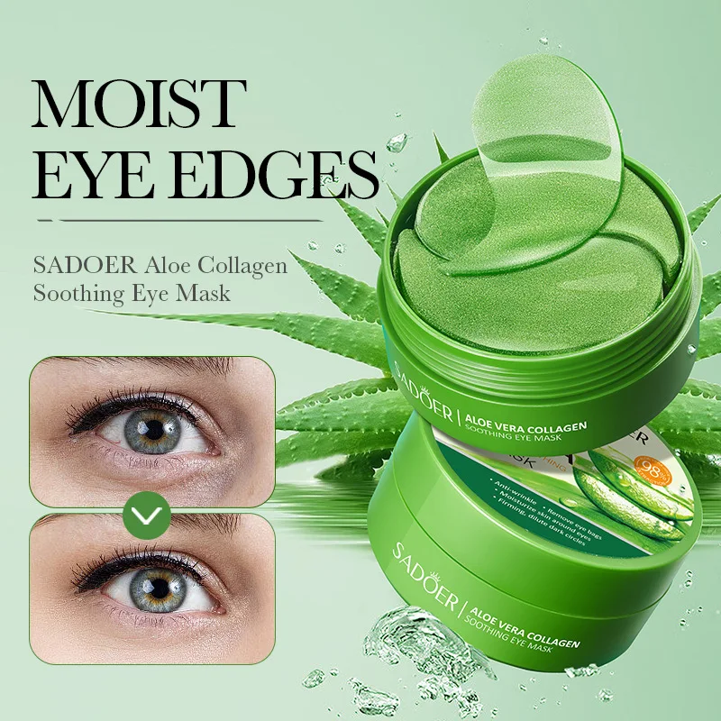 SAODER 60Pcs Aloe Vera Collage - Collagen Eye Patch 评论和价格