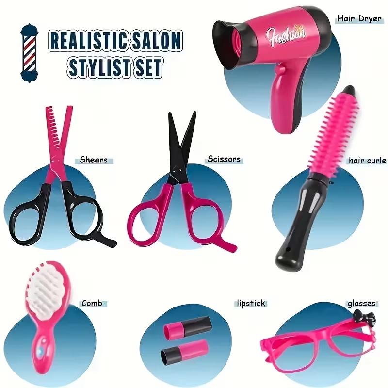 17Pcs Girls Beauty Salon Set M - Beauty Makeup For Kids 评论和价格