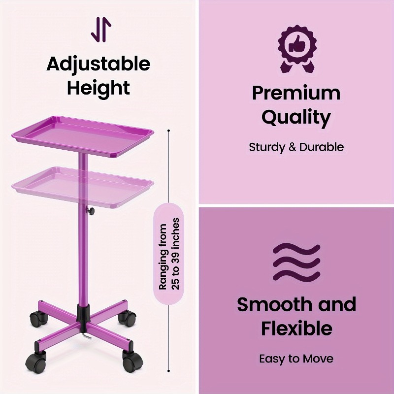 Aluminum Beauty Rolling Cart w - Beauty Makeup Store 评论和价格