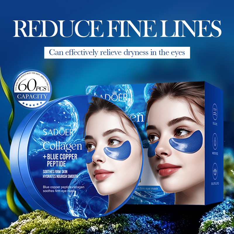 60pcs SADOER Caffeine Crystal  - Collagen Eye Patch 评论和价格