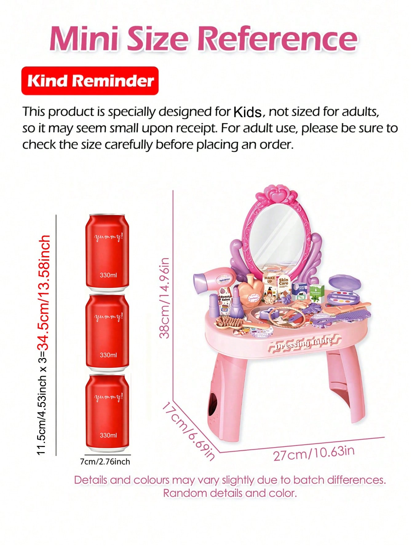Kids Princess Vanity Dressing  - Beauty Makeup For Kids 评论和价格