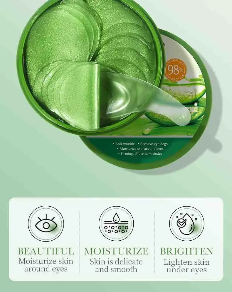 60pcs Aloe Vera Collagen Eye M - Collagen Eye Patch 评论和价格