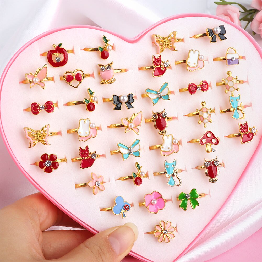 Cute Adjustable Rings for Chil - Beauty Makeup For Kids 评论和价格