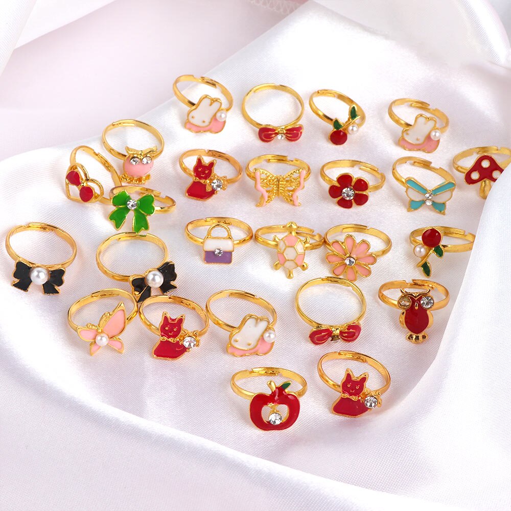 Cute Adjustable Rings for Chil - Beauty Makeup For Kids 评论和价格