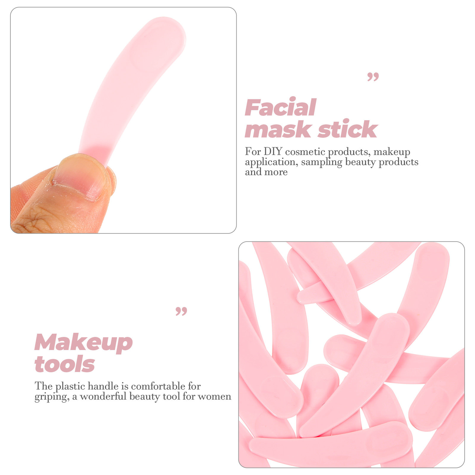 50Pcs Makeup Spoon Facial Plas - Beauty Makeup Face 评论和价格