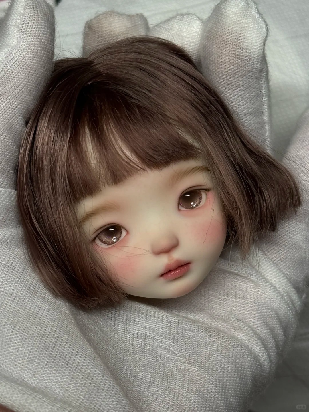 1/6 Scale SD BJD Doll Head - j - Beauty Makeup For Girl 评论和价格