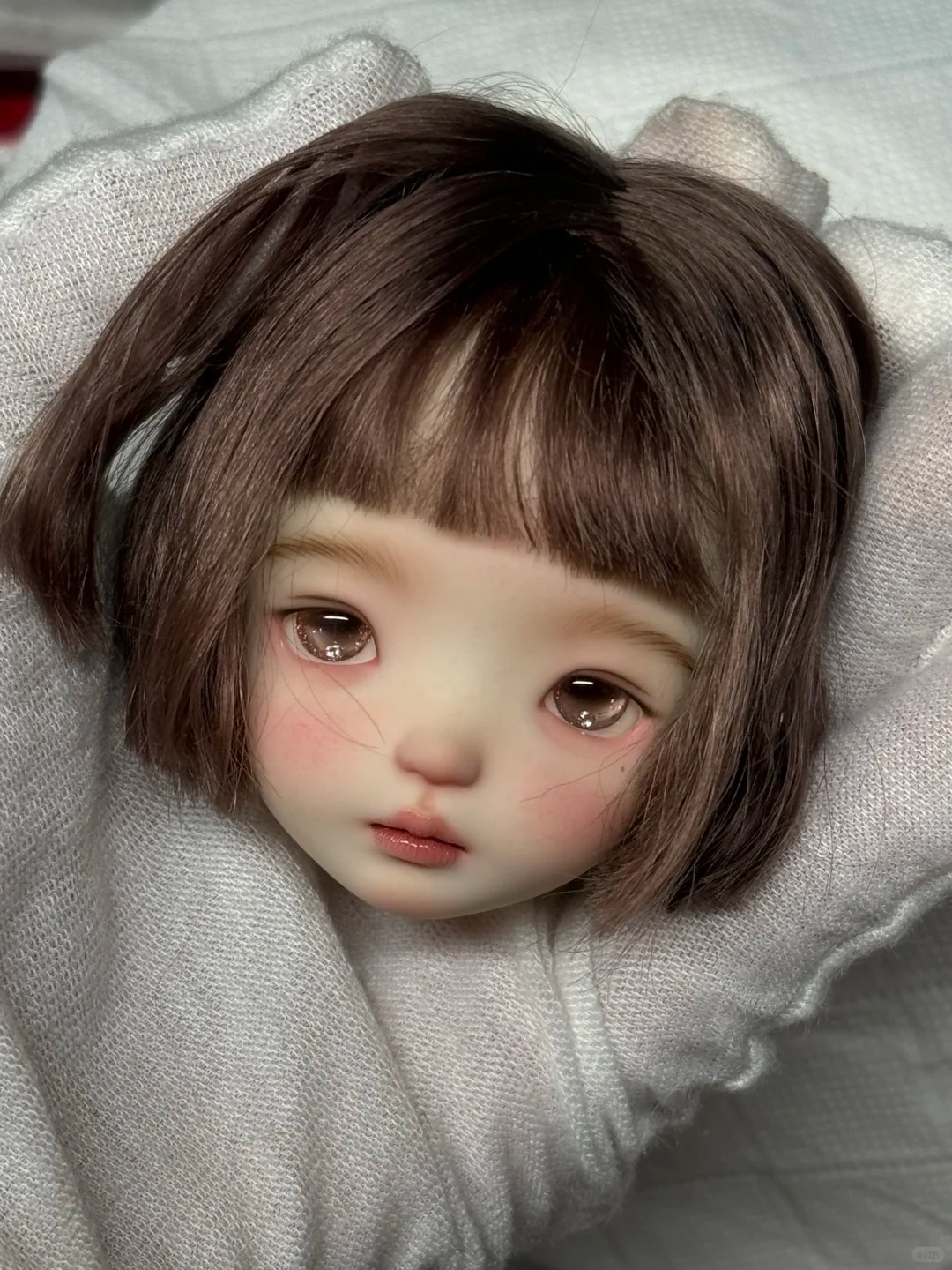 1/6 Scale SD BJD Doll Head - j - Beauty Makeup For Girl 评论和价格